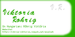 viktoria rohrig business card
